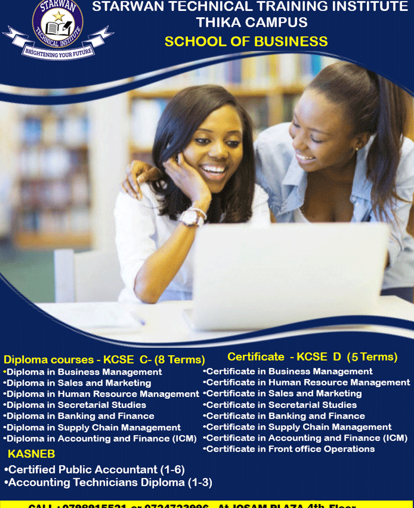 Diploma and Certificate Business studies